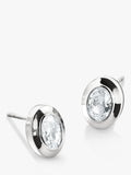 THOMAS SABO oval stud earrings in silver with zirconia - British product