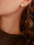 THOMAS SABO oval stud earrings in silver with zirconia - British product