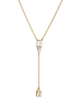 John Lewis Thomas Sabo Zirconia Y Necklace, Yellow Gold- Buy online at McGrocer