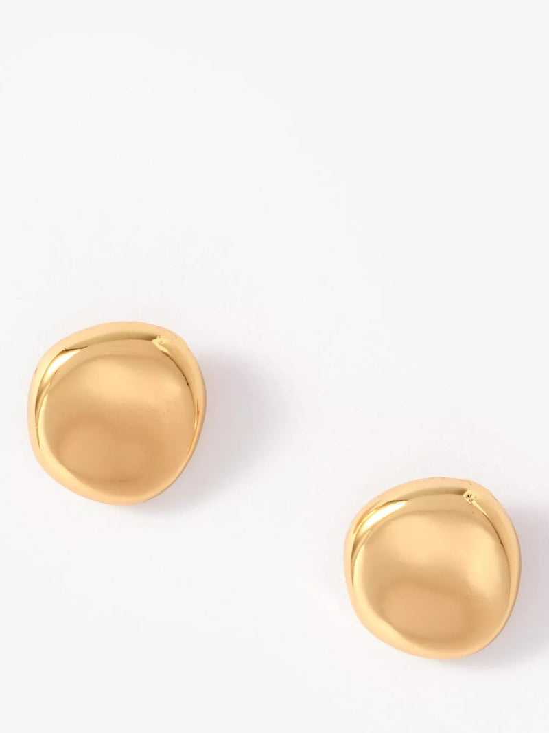 Mint Velvet round stud earrings gold - British product