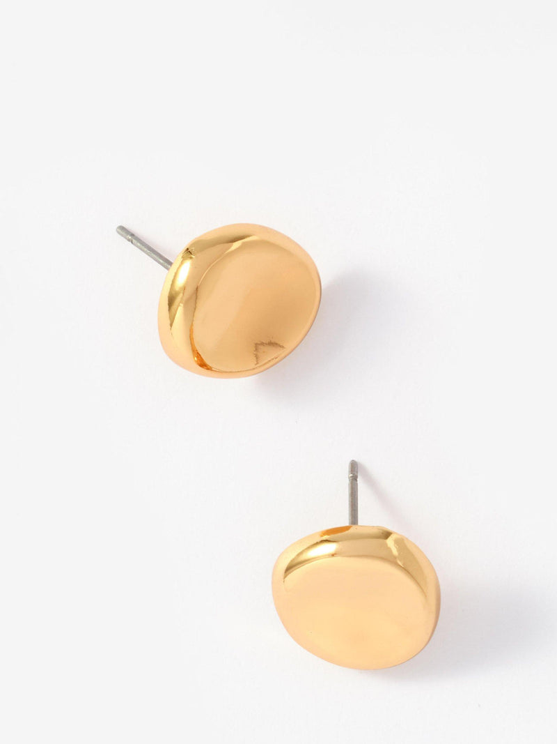 Mint Velvet round stud earrings gold - British product
