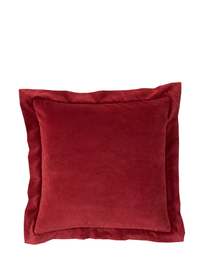 Truly red velvet cushion cover 50cm, UK version