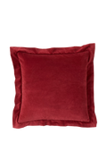 Truly red velvet cushion cover 50cm, UK version