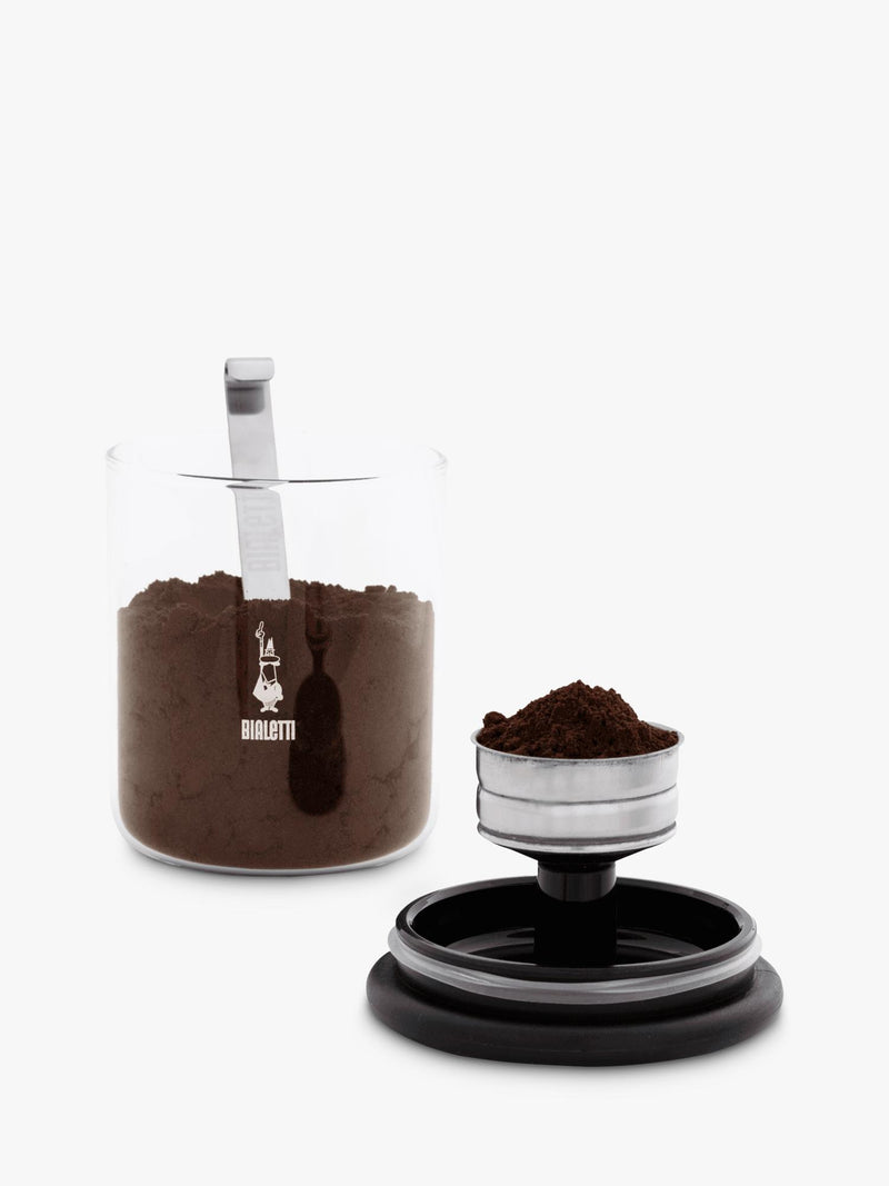 Bialetti coffee canister smart glass (British brand)