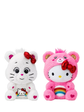 Care Bears Hello Kitty and Cheer Bear plush duo 25cm, UK version