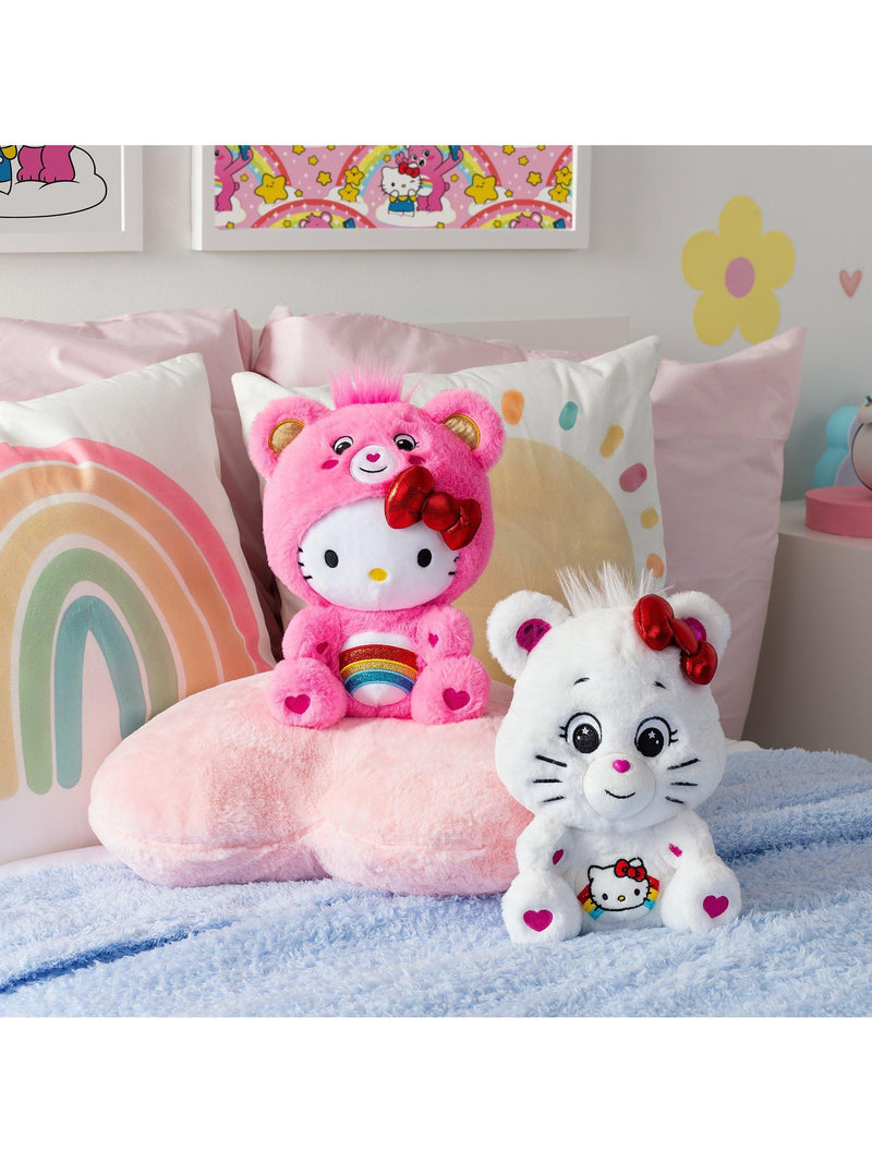 Care Bears Hello Kitty and Cheer Bear plush duo 25cm, UK version