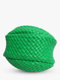 Bottega Veneta green intrecciato lambskin top handle bag - British product