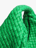 Bottega Veneta green intrecciato lambskin top handle bag - British product