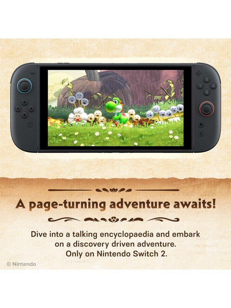 Nintendo Yoshi and the Mysterious Book Switch 2 game, imported from the UK