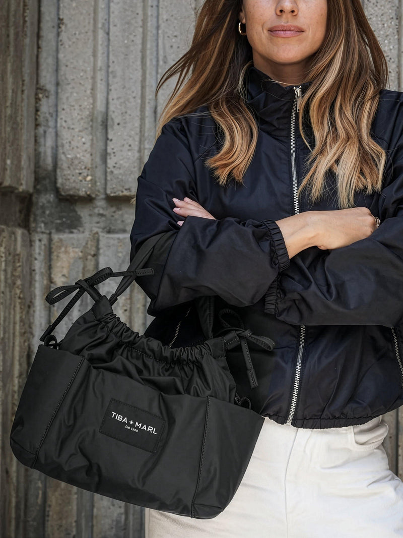 Tiba+Marl Luna Mini Changing Bag black - British product