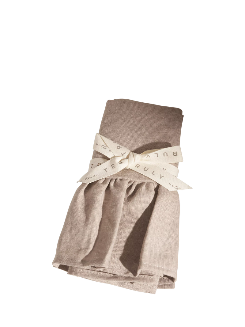 Truly linen tea towel mushroom 65x45cm - British product