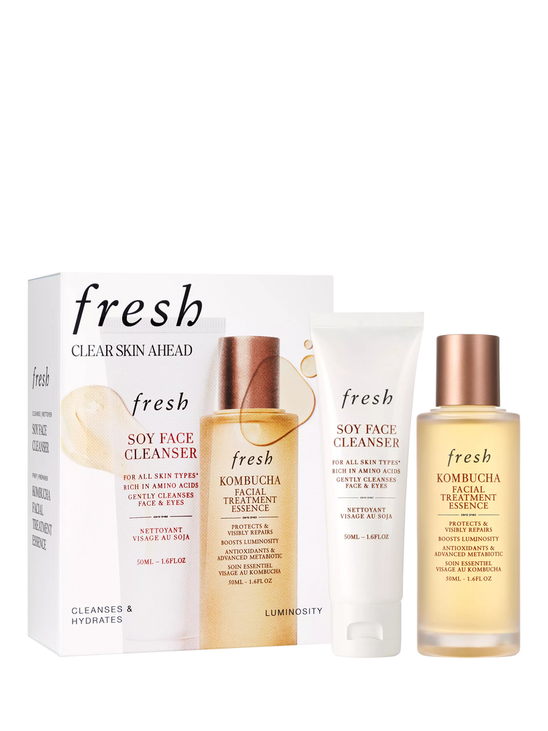 Fresh skincare gift set 50ml Soy Face Cleanser Kombucha Essence (British brand)