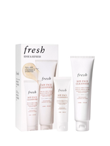 John Lewis Fresh Rinse & Refresh Soy Face Cleanser Duo Skincare Gift Set 150ml & 50ml- Buy online at McGrocer