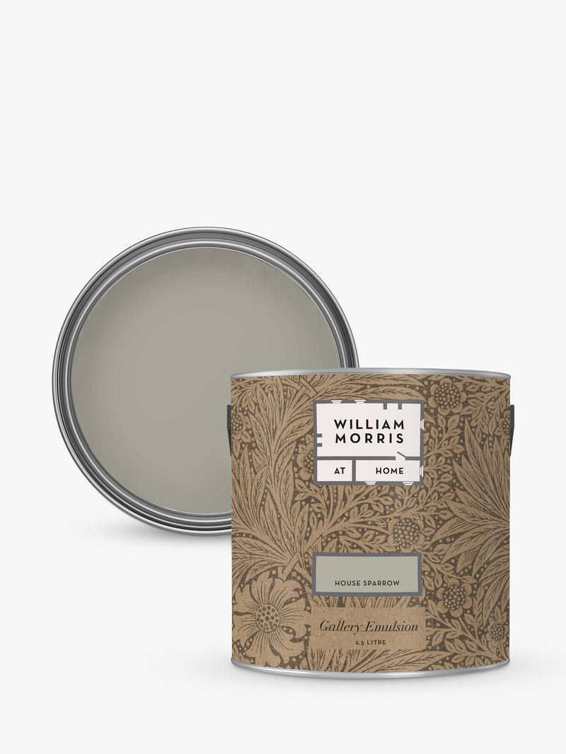 William Morris At Home House Sparrow matt emulsion paint 2.5L - British product