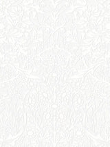 John Lewis William Morris At Home Blackthorn Paintable Wallpaper White- Buy online at McGrocer