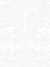 John Lewis William Morris At Home Brother Rabbit Paintable Wallpaper, White- Buy online at McGrocer
