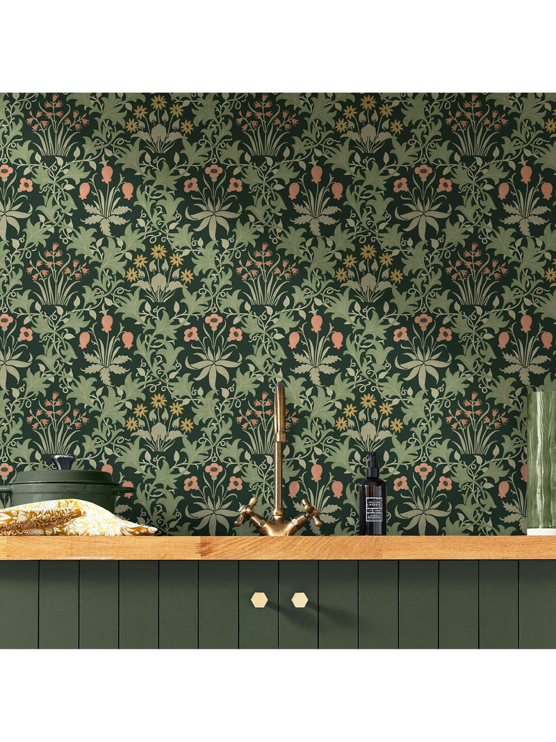 William Morris At Home Celandine wallpaper design, UK version