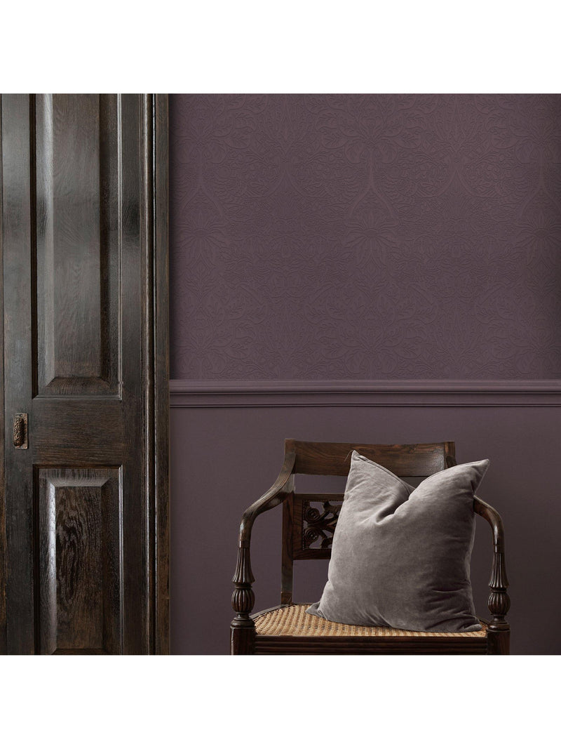 William Morris At Home Dove & Rose paintable wallpaper white, UK version