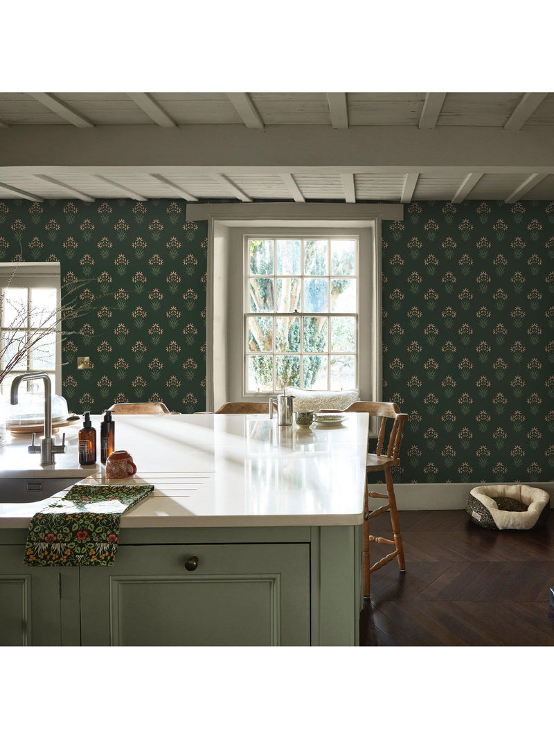 William Morris At Home Hyacinth Flower wallpaper roll, UK version