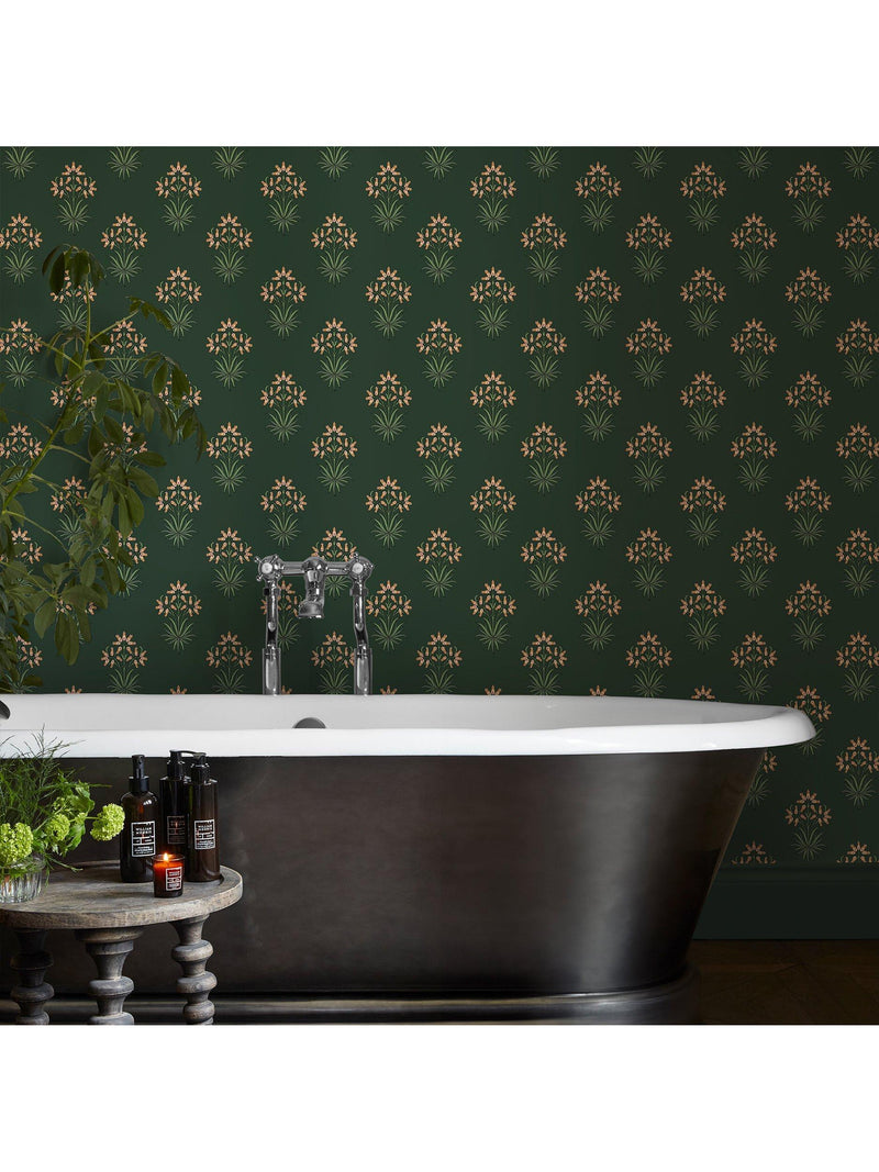 William Morris At Home Hyacinth Flower wallpaper roll, UK version