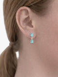 E.W Adams blue topaz drop earrings, UK version