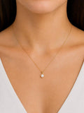 E.W Adams 9ct gold cultured freshwater pearl pendant (British brand)