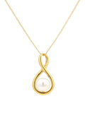 E.W Adams 9ct gold freshwater pearl pendant, imported from the UK