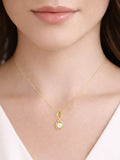 E.W Adams 9ct gold freshwater pearl pendant, imported from the UK