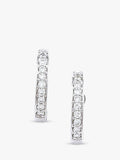 E.W Adams 9ct gold diamond huggie hoops 0.13ct, imported from the UK