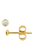 E.W Adams 9ct gold diamond stud earrings, UK version