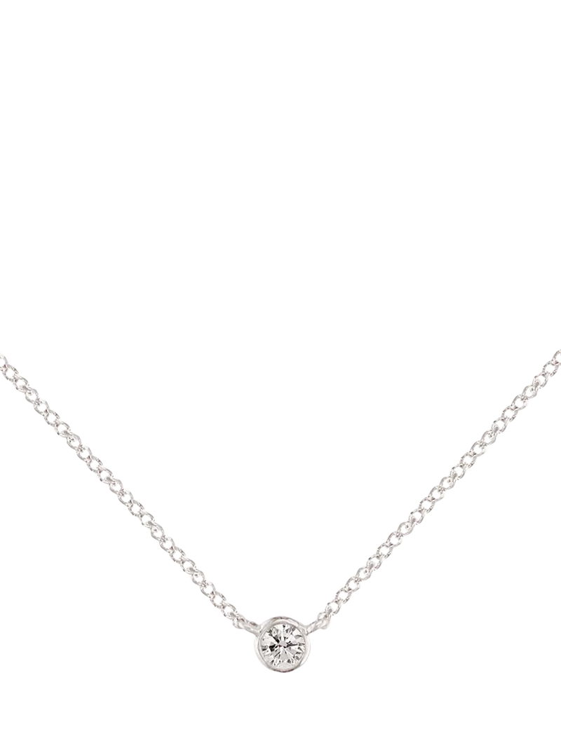 E.W Adams white gold diamond pendant 0.09ct, imported from the UK