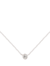 John Lewis E.W Adams 9ct Gold Solitaire Diamond Pendant Necklace- Buy online at McGrocer