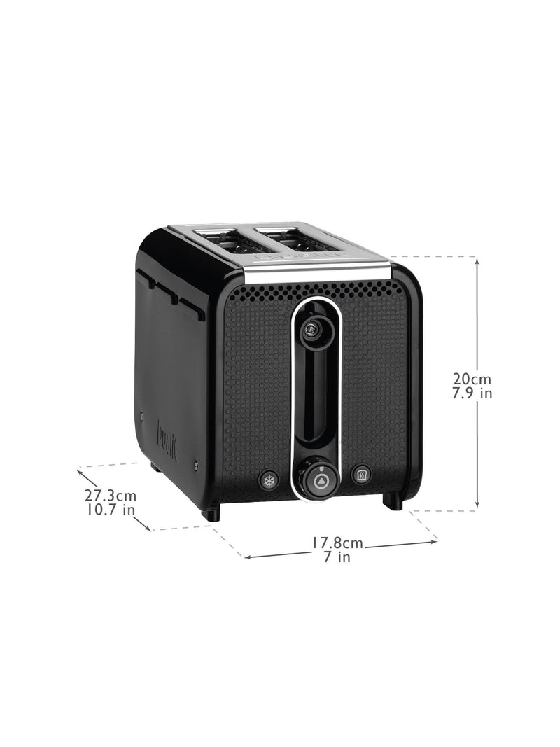 Dualit Studio 2 slice toaster black, UK version