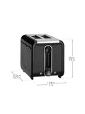 Dualit Studio 2 slice toaster black, UK version