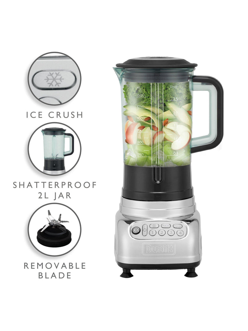 Dualit stainless steel food blender and smoothie maker, imported from the UK