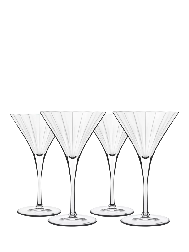 Luigi Bormioli Bach martini glass set of 4 260ml, UK version
