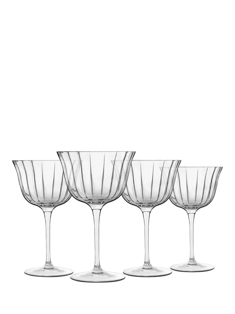 Luigi Bormioli Retro Fizz Coupe Glass 4pc 260ml (British brand)