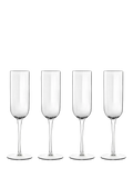 Luigi Bormioli champagne flutes 210ml set of 4 - British product