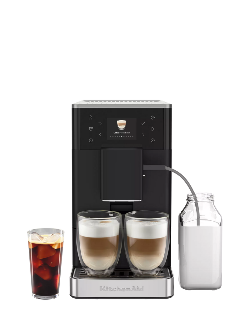KitchenAid cold espresso automatic bean to cup coffee machine matte black, UK version