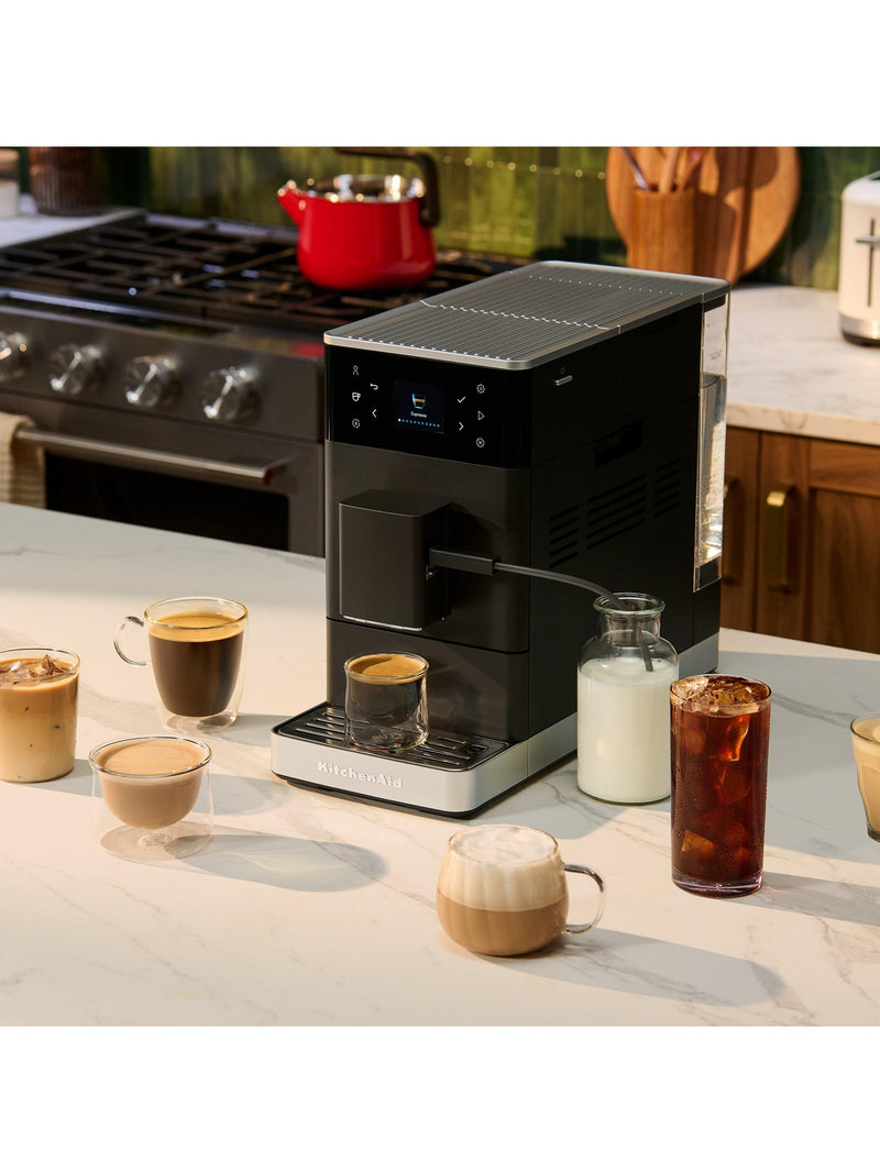KitchenAid cold espresso automatic bean to cup coffee machine matte black, UK version