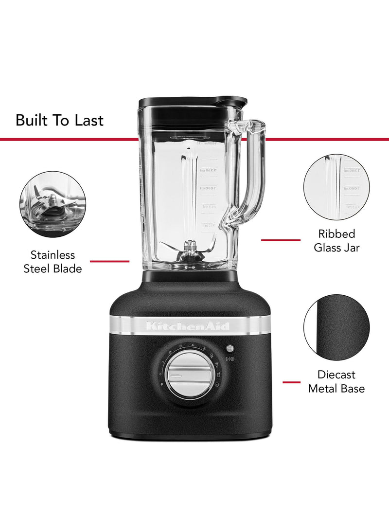 KitchenAid Artisan K400 food blender 1.4L cast black (British brand)