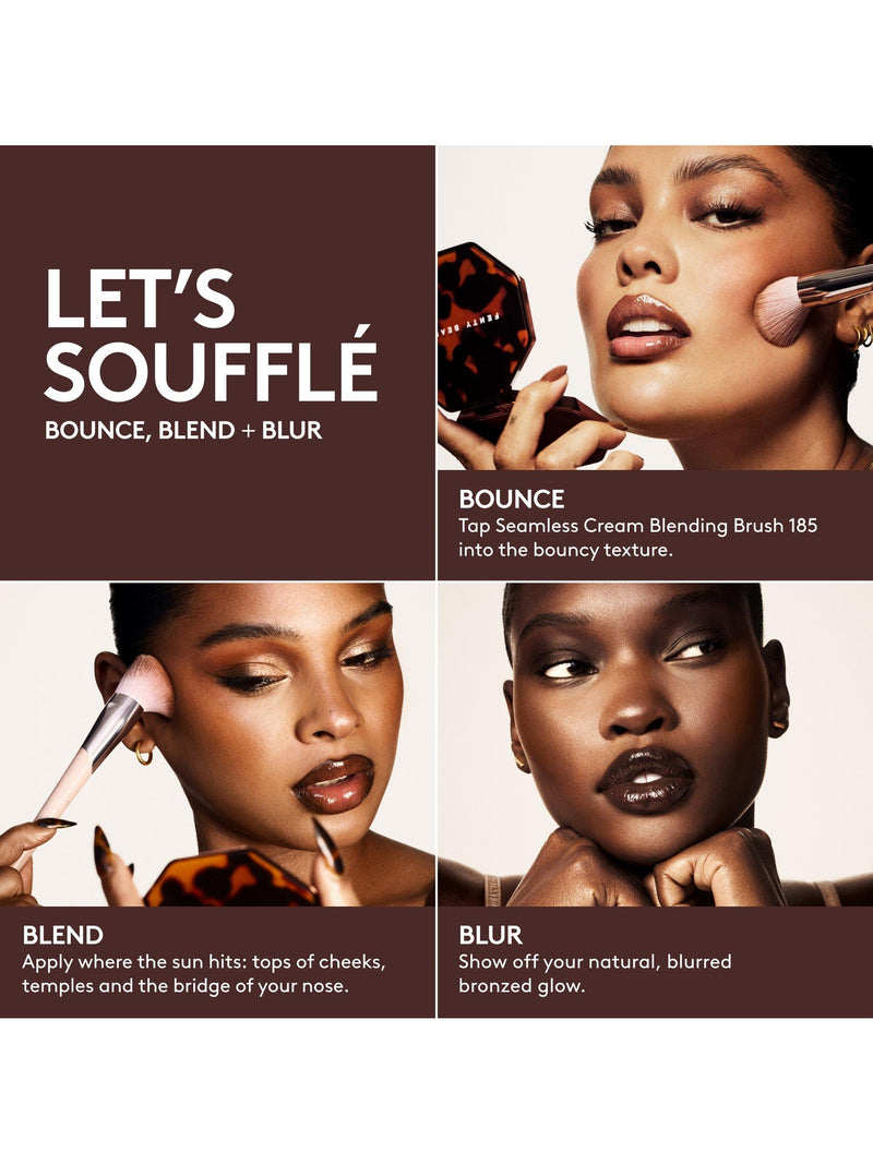 Fenty Beauty Sun Stalk'r Soufflé bronzer brush, imported from the UK