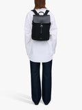 Sandqvist Leather Lid backpack 25L black, UK version
