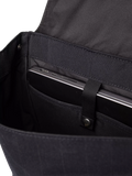 Sandqvist Leather Lid backpack 25L black, UK version