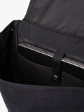 Sandqvist Leather Lid backpack 25L black, UK version