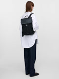 Sandqvist Leather Lid backpack 25L black, UK version