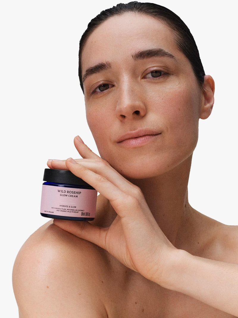 Neal's Yard Remedies Wild Rosehip Glow moisturiser 50ml, imported from the UK