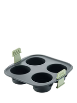 John Lewis Lékué Air Fryer Silicone Non-Stick Muffin Mould, 4 Hole- Buy online at McGrocer