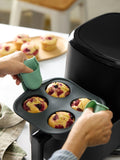 Lékué silicone non-stick muffin mould 4-hole - British product