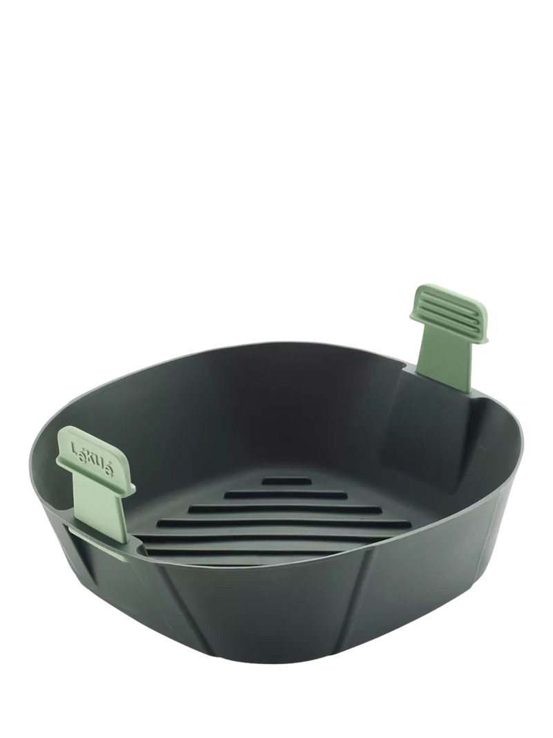 Lékué air fryer basket large square grey - British product
